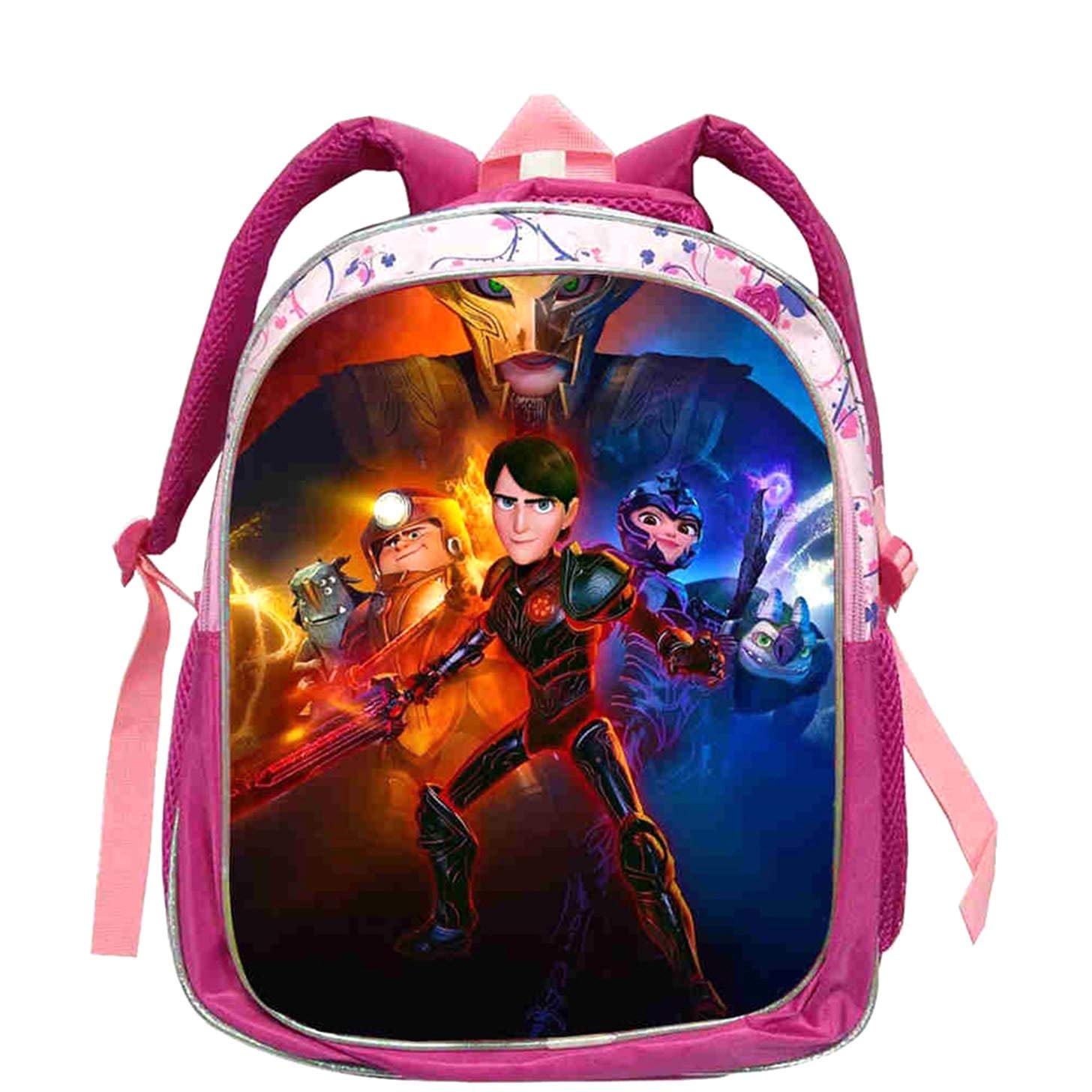Trollhunters Themed Lightweight Canvas Backpack for Kids - Cute School Book Bag, Travel & Outdoor Use | Durable & Comfortable One Size Fits All