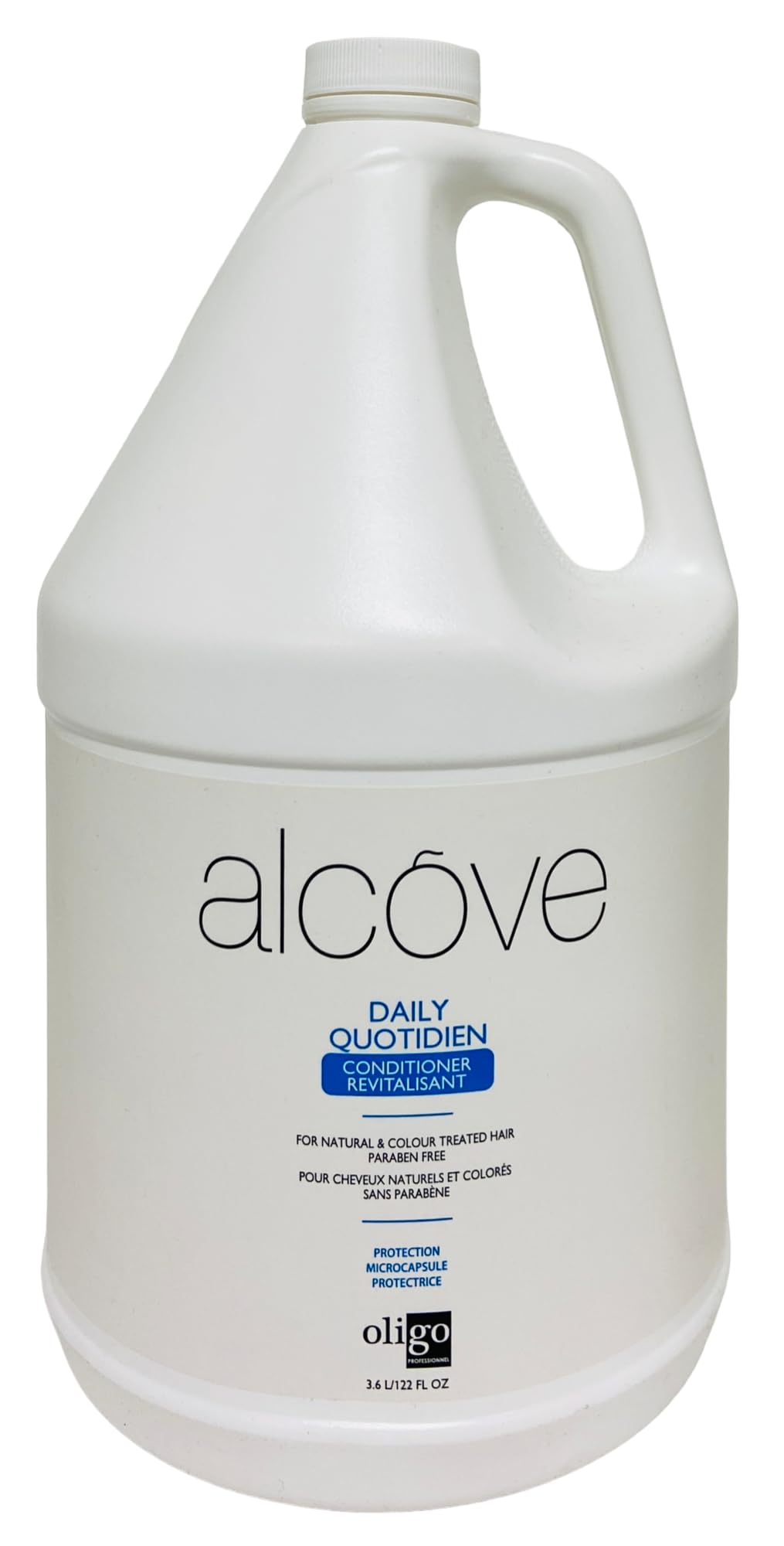 Alcove Daily Conditioner 122 fl oz / 3.6 L - Hydrating & Nourishing Hair Care for Dry & Damaged Hair - Perfect for Daily Use at Home, Salon, or Gym