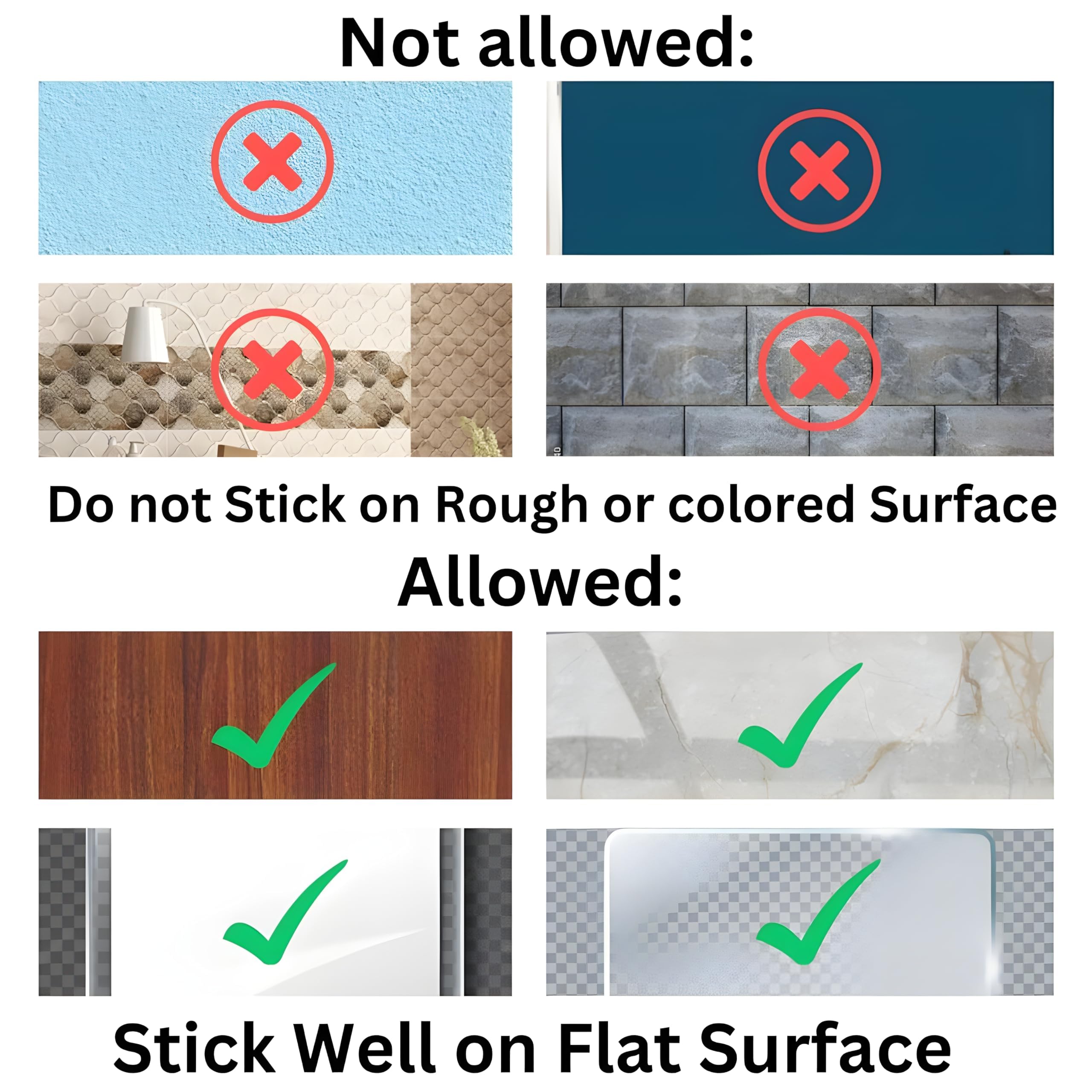 Boniry 2-Pack White Plastic Wall Mounted Bathroom Shelves - Self Adhesive Shower Storage Organizer for Toiletries, Cosmetics & Bath Accessories - Perfect for Small Spaces, Apartments & Dorm Rooms