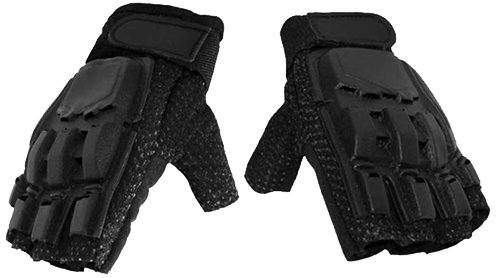 TRINITY Tactical Half Finger Gloves for Shooting, Cycling & Outdoor Sports - Lightweight & Durable Gloves for Men & Women - Perfect for Hunting, Airsoft & Motorcycle Riding
