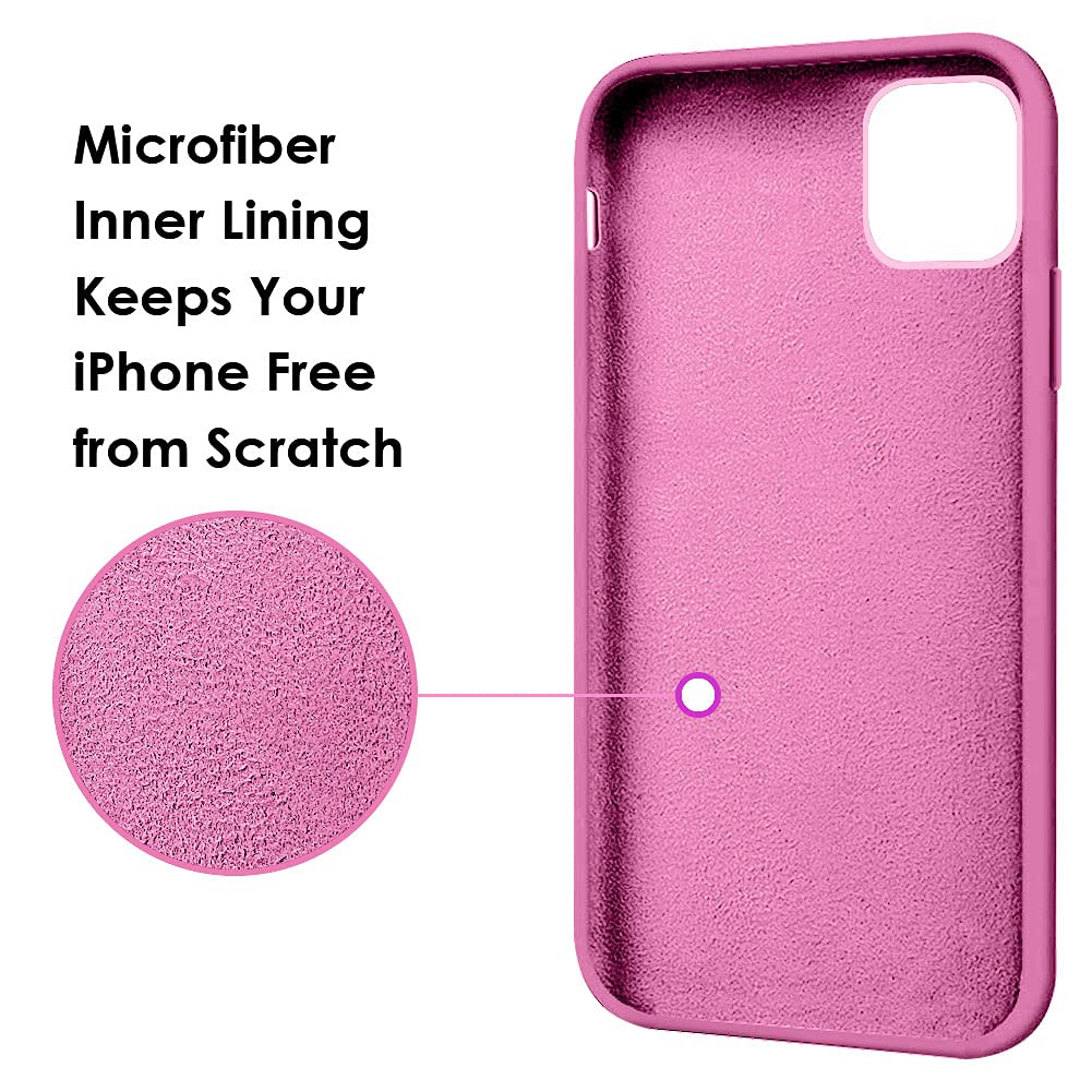 MOCCA iPhone 12 Pro Max Case 6.7 inch with Ring Kickstand & Shockproof Protection | Soft Microfiber Lining | Anti-Scratch Full Body Cover | Compatible with iPhone 12 Pro Max - Pitaya Color | Perfect for Work, Travel & Everyday Use
