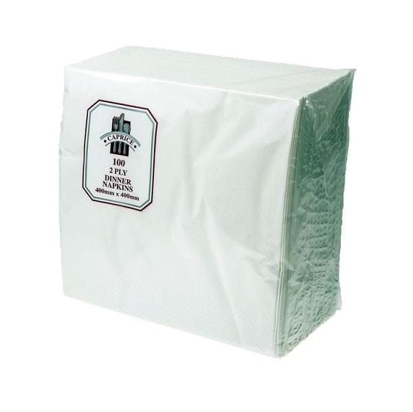 Premium Caprice 2-Ply Dinner Napkins - 1000 Count, Quarter Fold, White - Perfect for Restaurants, Parties & Everyday Dining
