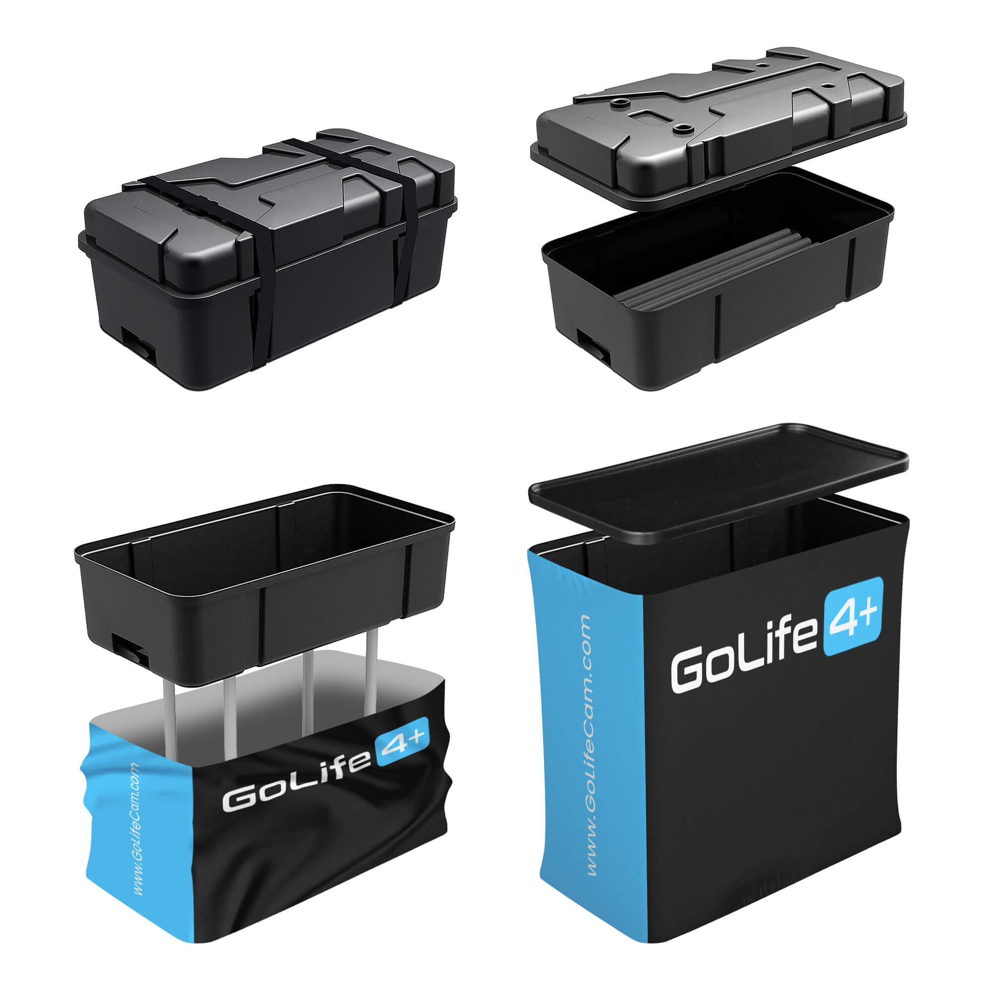 Professional Trade Show Display with Waterfall Shelving - Perfect for Retail Exhibits, Trade Shows & Product Showcases