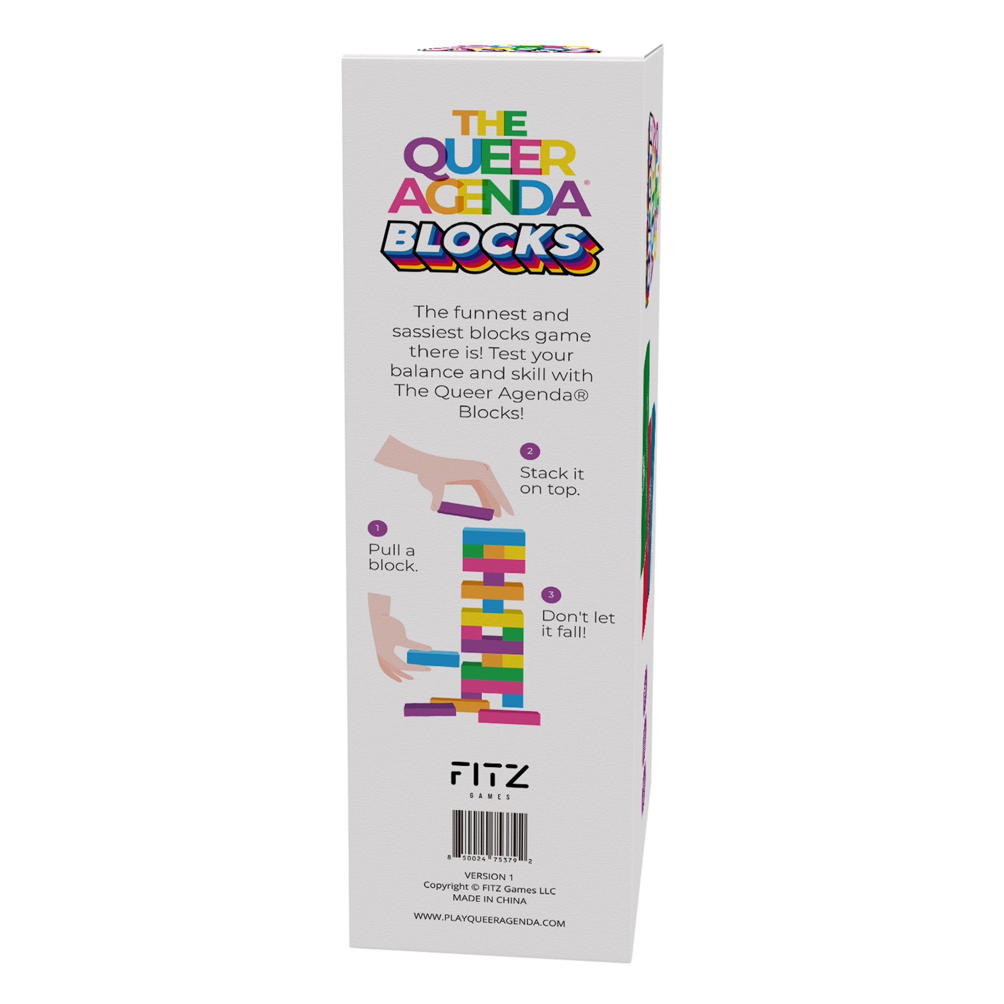 The Queer Agenda BLOCKS - LGBTQ+ Pride Building Blocks for Creative Play, Home Decor & Educational Toys | Perfect for Pride Events, Gifts & Classroom Activities
