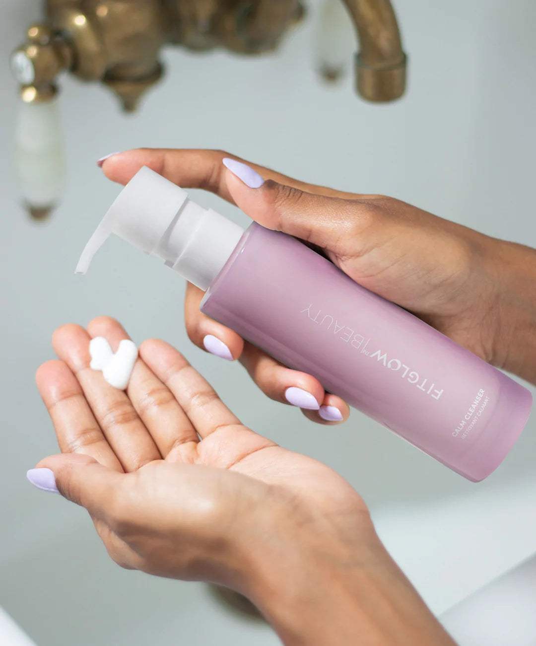 Fitglow Beauty Calm Cleanser - Gentle Face Wash for Sensitive Skin | Soothes & Hydrates | Perfect for Daily Skincare Routine & Post-Workout Refresh