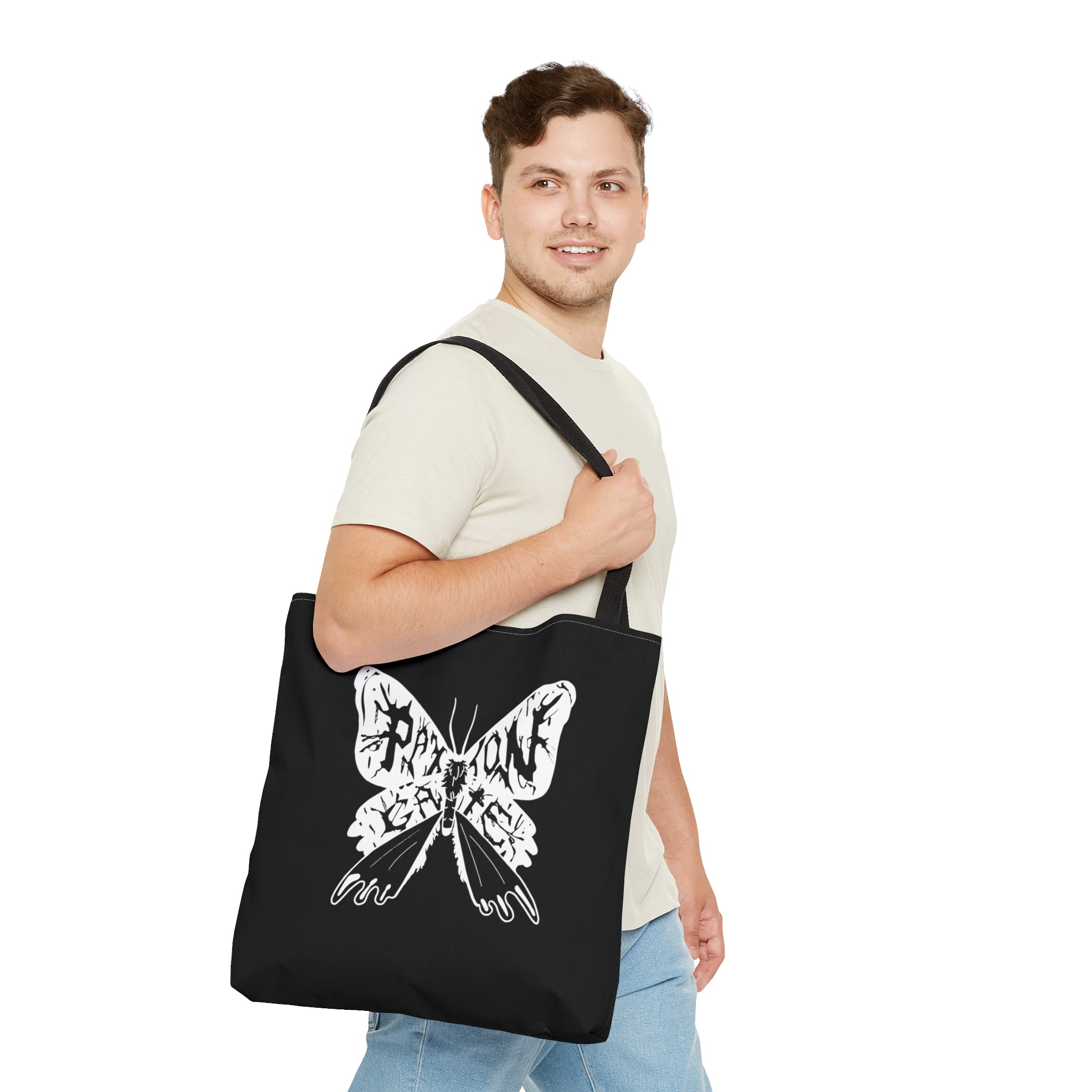 Paxton Gate Moth Tote Bag - Unique Gothic Insect Print Canvas Tote for Women - Perfect for Shopping, Beach, Books & Everyday Use