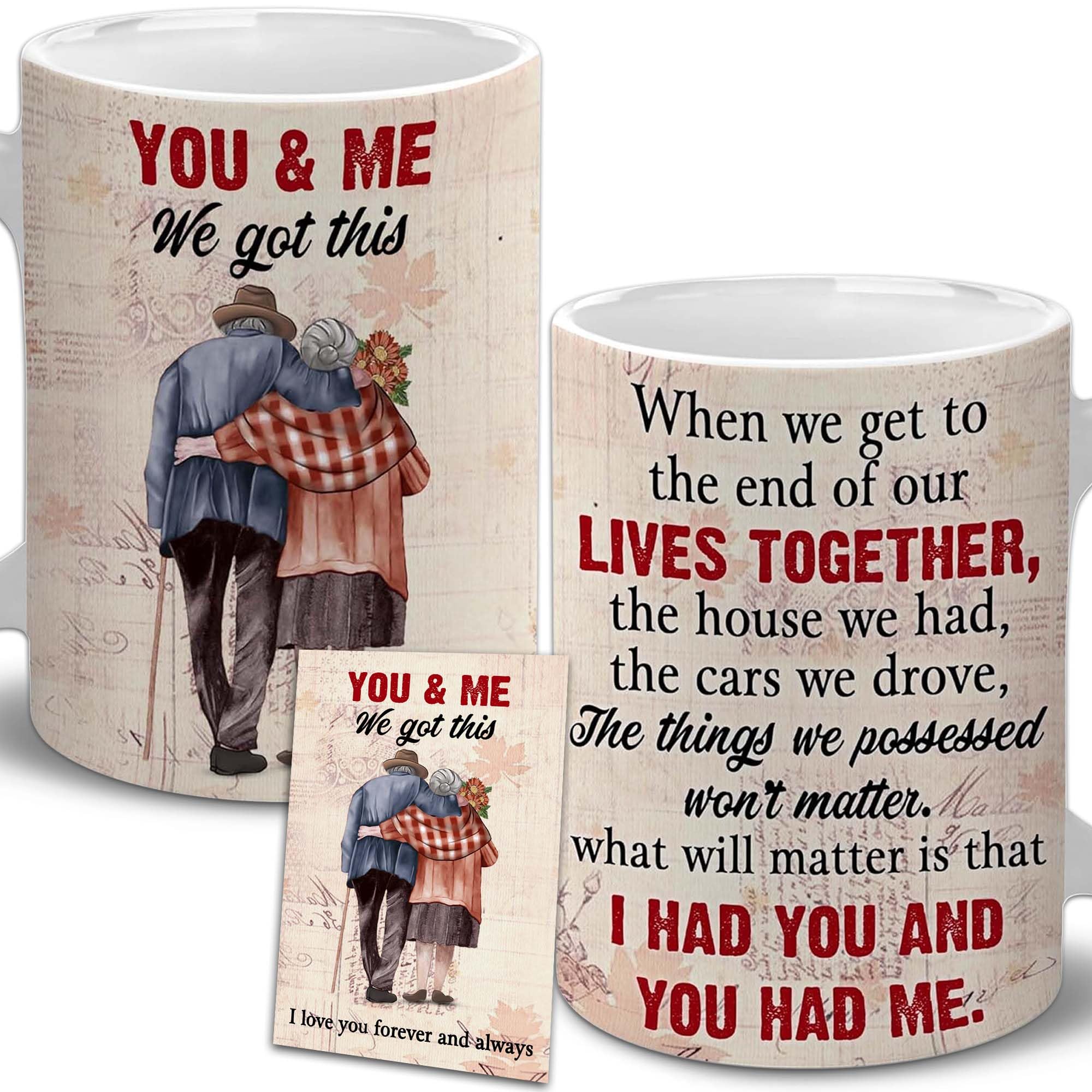 Personalized Coffee Mug for Wife & Husband - 11oz Ceramic Cup - Wedding, Anniversary, Birthday Gift Idea for Couples, Parents, Grandparents - Perfect for Coffee, Tea & Hot Chocolate at Home or Office
