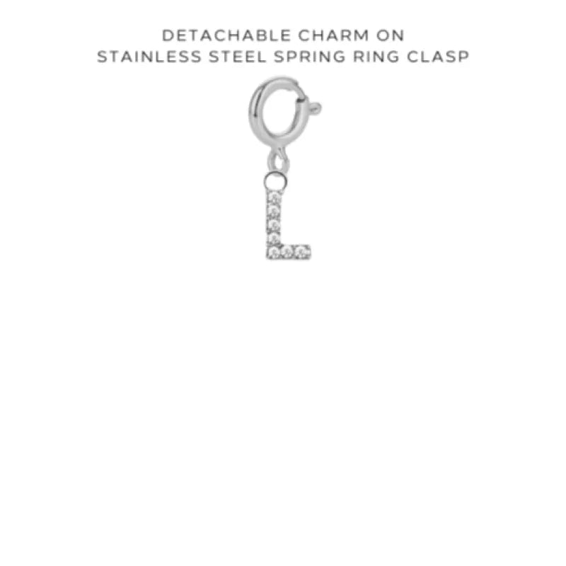 Initial, Number & Assorted Charms with Detachable Clasp - Personalized Jewelry for DIY Bracelets & Necklaces - Perfect for Gifts, Crafts & Fashion Accessories