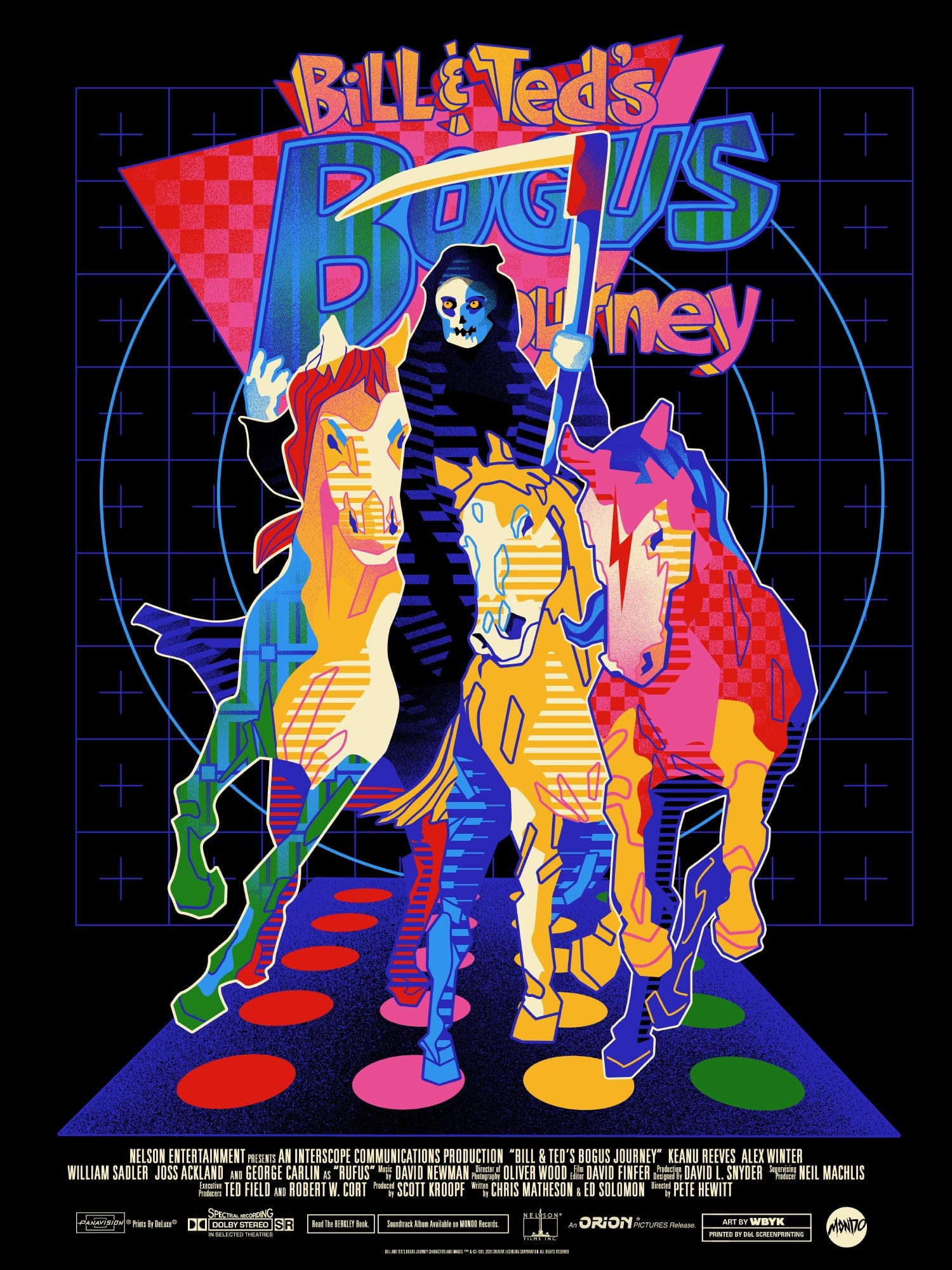 Bill & Ted's Bogus Journey Movie Poster - Vintage 90s Film Wall Art Decor for Bedroom, Home Theater & Office