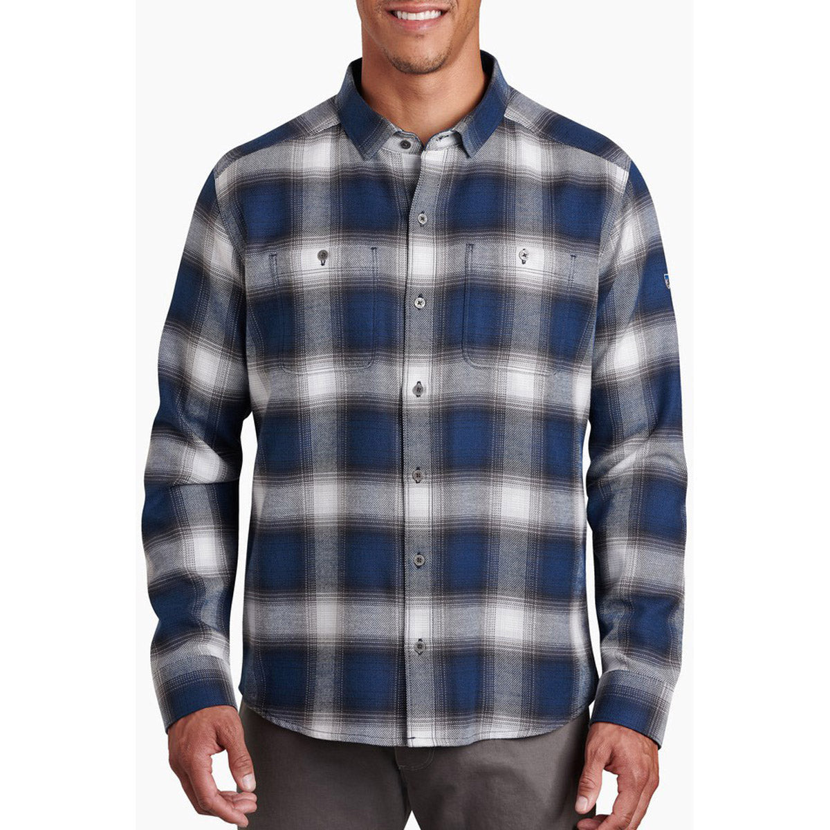 Men's Flannel Long Sleeve Shirt - Soft Plaid Button Down for Casual Wear & Outdoor Activities