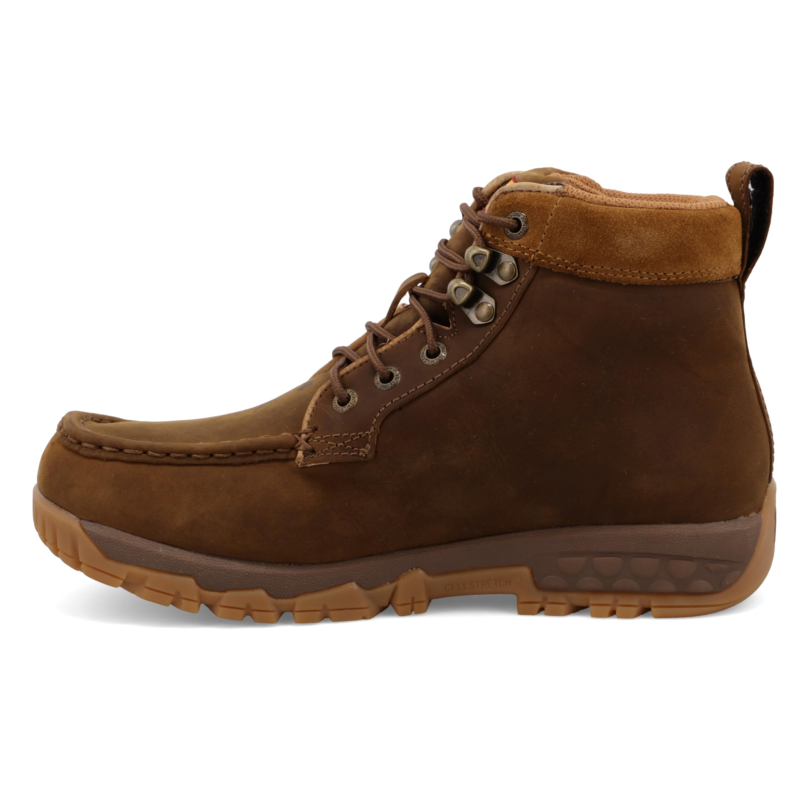 Twisted X Women's Soft Toe Work Boots with EVA Midsole & CellStretch Technology - Slip Resistant Safety Shoes for Construction, Gardening & Outdoor Work