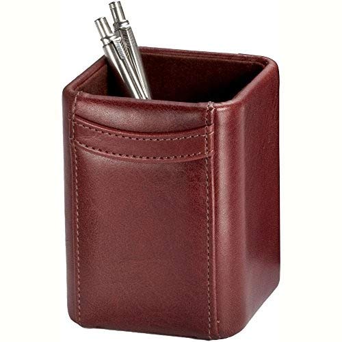 Premium Dacasso 7-Piece Leather Desk Set in Mocha Brown - Includes Pen Holder, Letter Opener & More - Perfect for Office, Home Study & Executive Gifts (D3004)