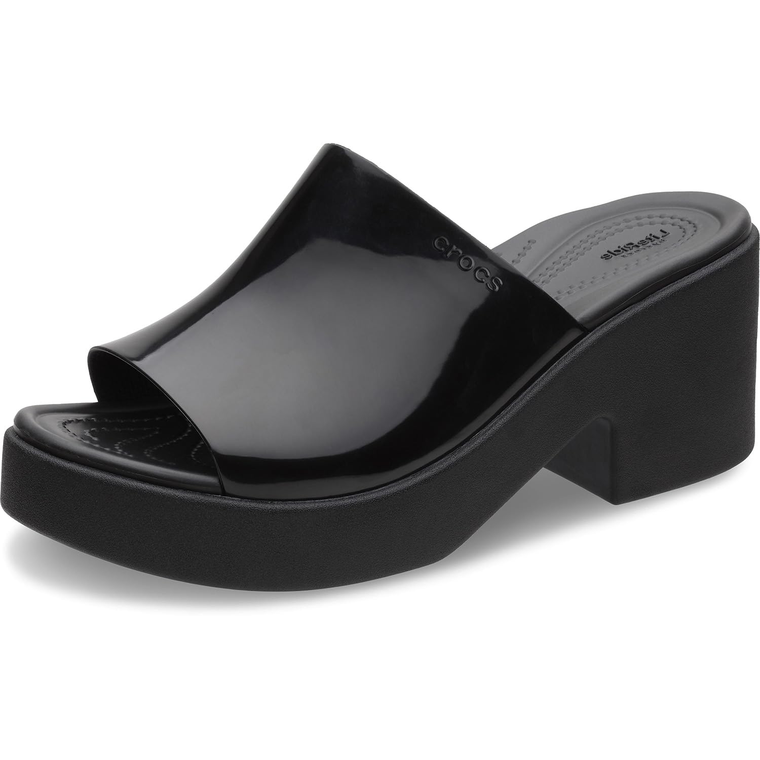Crocs Women's Brooklyn Heels - Comfortable Slip-On Heeled Sandals for Casual Wear, Work & Summer Outfits