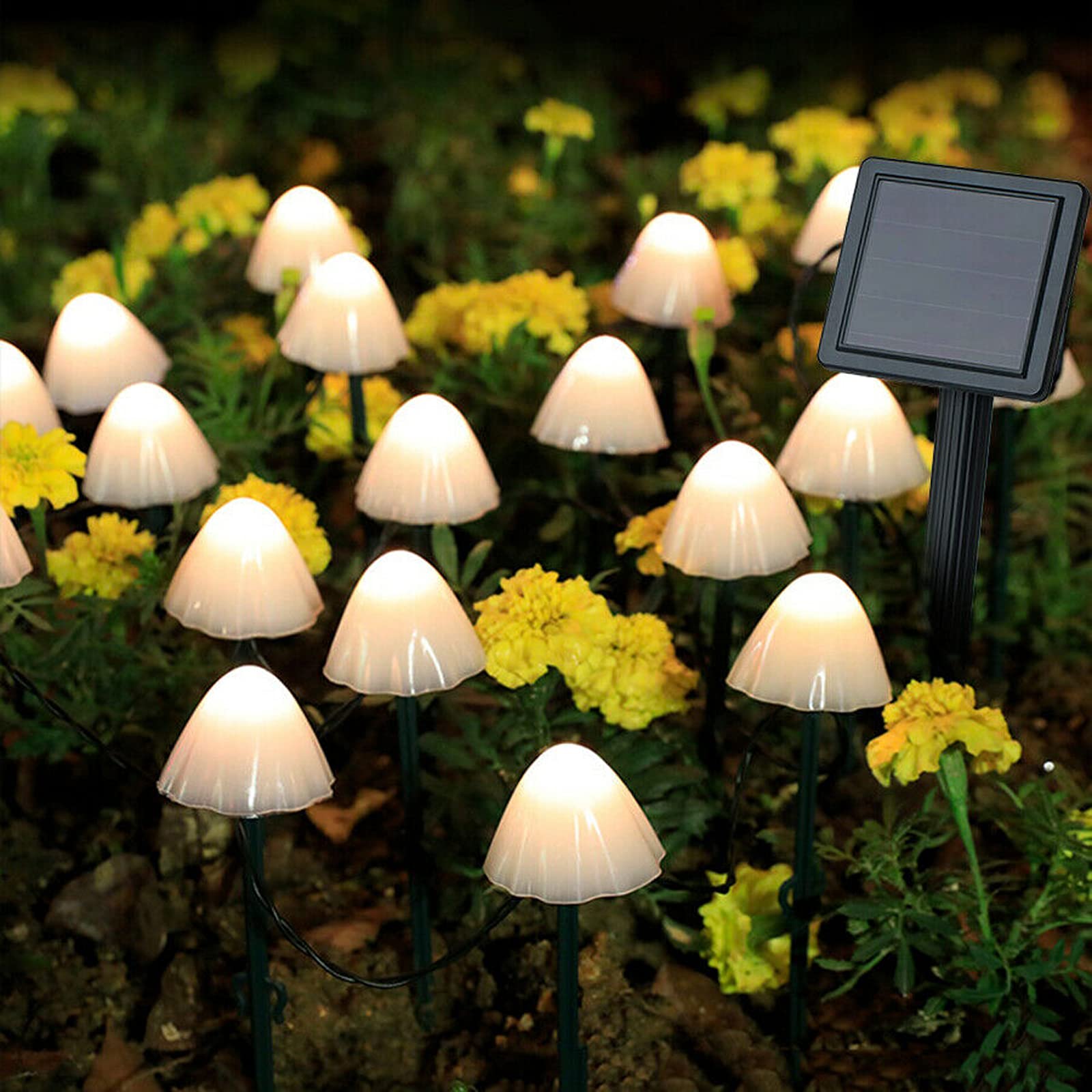 HULPPRE Solar Powered Mushroom Lights Outdoor Garden Decor - Waterproof LED Landscape Lighting for Yard, Pathway, Patio & Backyard Decorations | Perfect for Garden, Lawn, Walkway & Landscape Lighting at Night