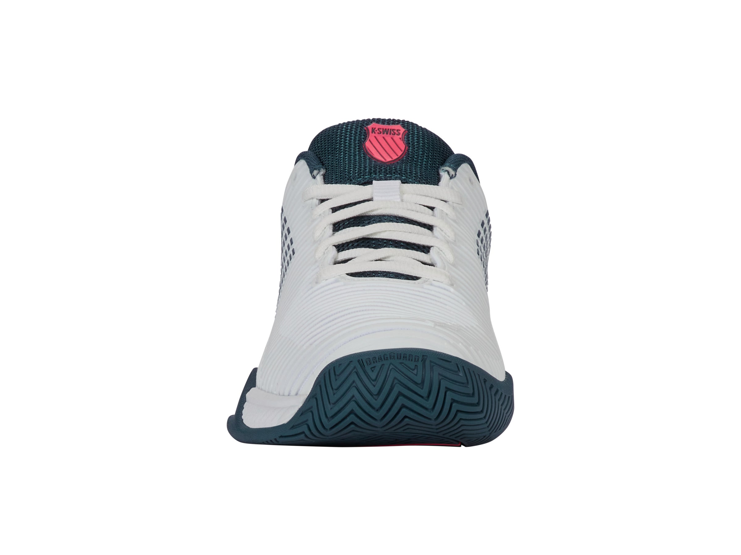 Hypercourt Express 2 Basketball Shoes - White/Stargazer/Neon Blaze | High-Performance Court Sneakers for Men | Perfect for Indoor & Outdoor Basketball Games, Training, and Casual Wear