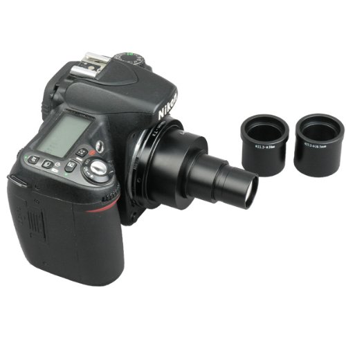 AmScope CA-CAN-NIK-SLR Microscope Camera Adapter for Canon & Nikon DSLR/SLR Cameras - Perfect for Lab Research, Biology Studies & Scientific Photography
