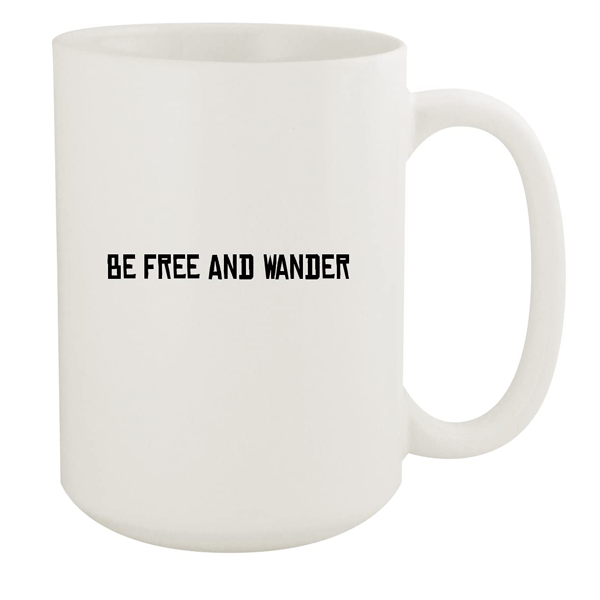 Be Free And Wander - 15oz Ceramic Coffee Mug in White | Perfect for Home, Office & Travel | Ideal for Tea, Coffee & Hot Beverages