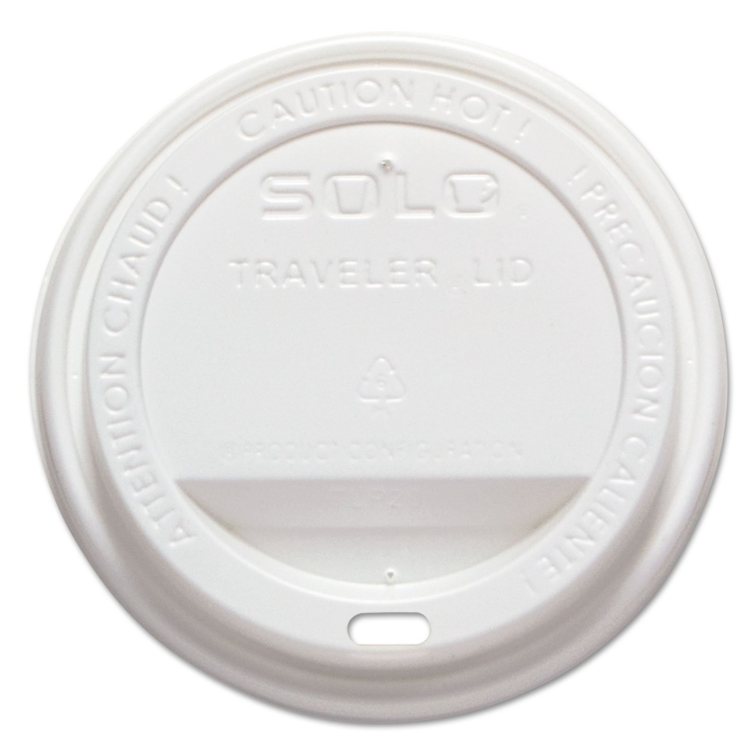 SOLO TLP316 Traveler Drink-Thru Lid - White (1000/Carton) - Perfect for Coffee Shops, Fast Food Restaurants & Office Break Rooms