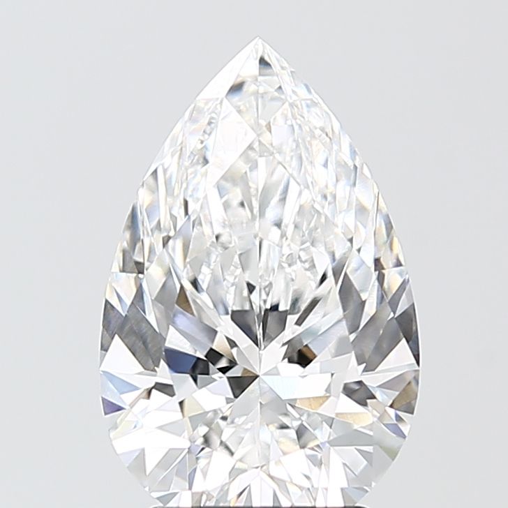 3.08 Carat E Color VVS2 Clarity Pear-Shaped Lab-Grown Diamond for Engagement Rings & Fine Jewelry