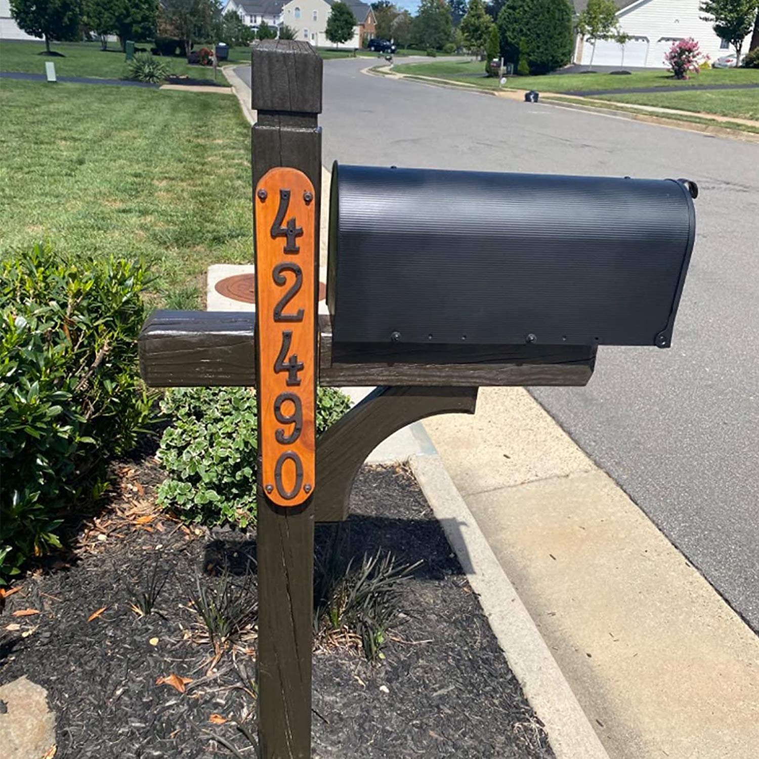 3 Inch Solid Cast Iron House Numbers - Durable Outdoor Address Plaque for Home, Mailbox, and Fence (Number 1) - Perfect for Curb Appeal and Package Delivery