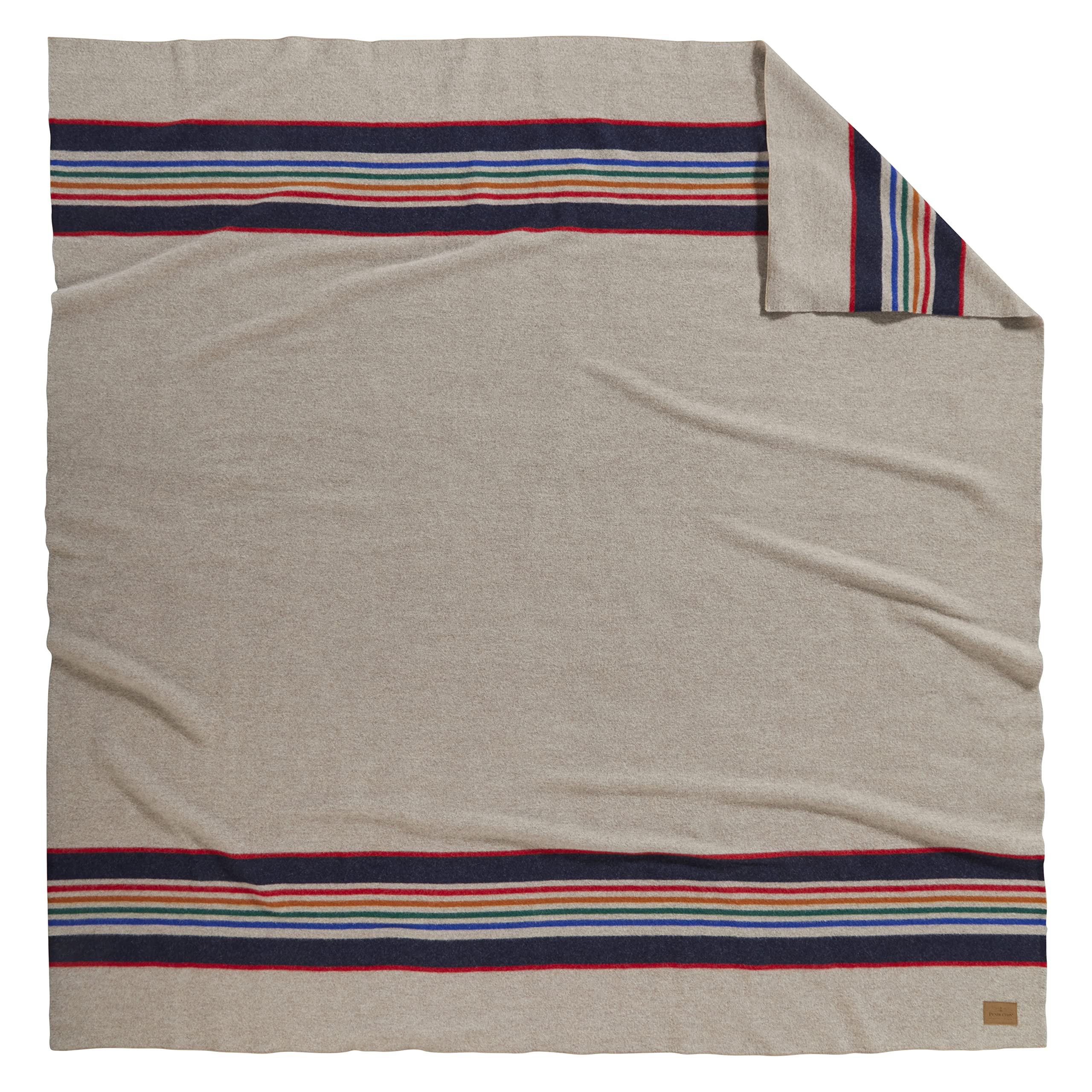 Pendleton National Park Blanket - Queen Size Yellowstone Themed Wool Throw for Camping, Picnics & Home Decor