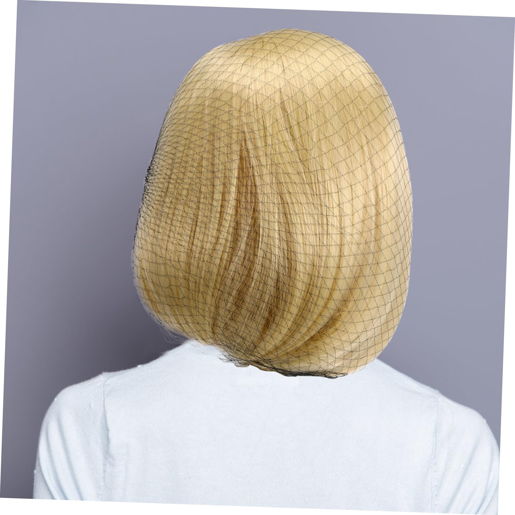 LALAFINA 200pcs Invisible Elastic Mesh Hairnets for Kitchen, Black Hair Nets for Food Service, Durable & Comfortable Hair Covers for Cooking, Baking, and Food Preparation