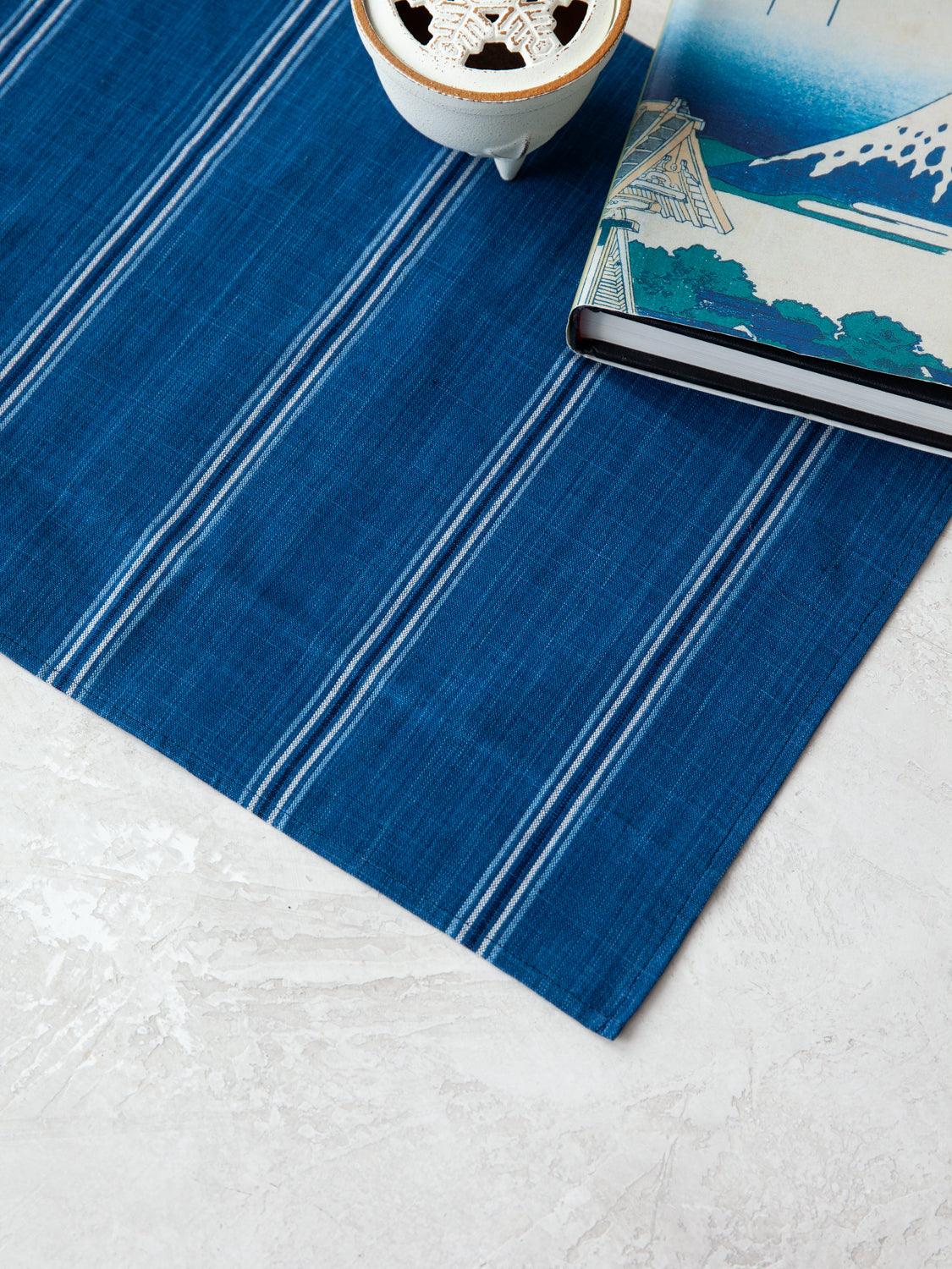 Premium Matsusaka Cotton Placemats Set of 4 - Soft & Absorbent Japanese Table Mats for Dining, Kitchen, or Party Decor - Elegant Home & Restaurant Table Setting Accessories