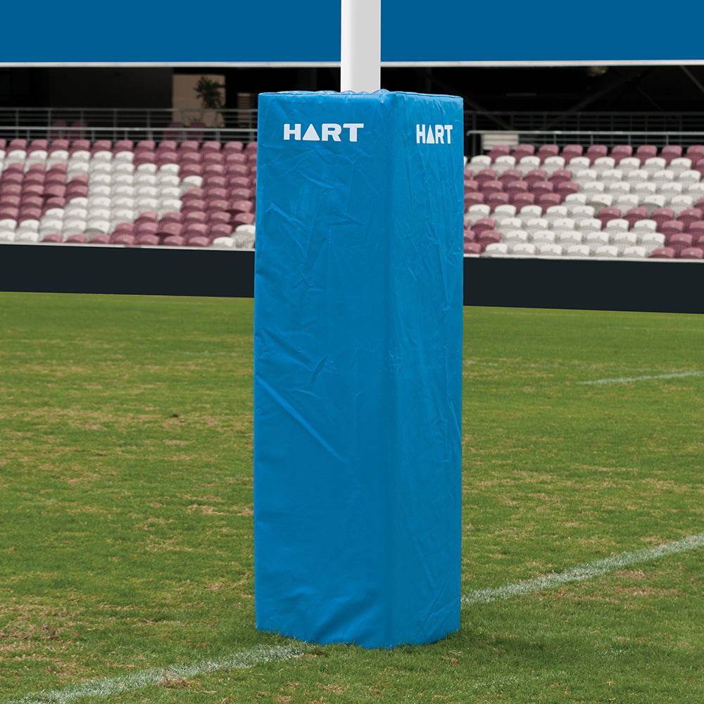 HART Square Rugby Post Pads - 50cm (Set of 4) - High-Density Foam Padding for Rugby Goal Posts - Perfect for Training, Matches & Field Safety