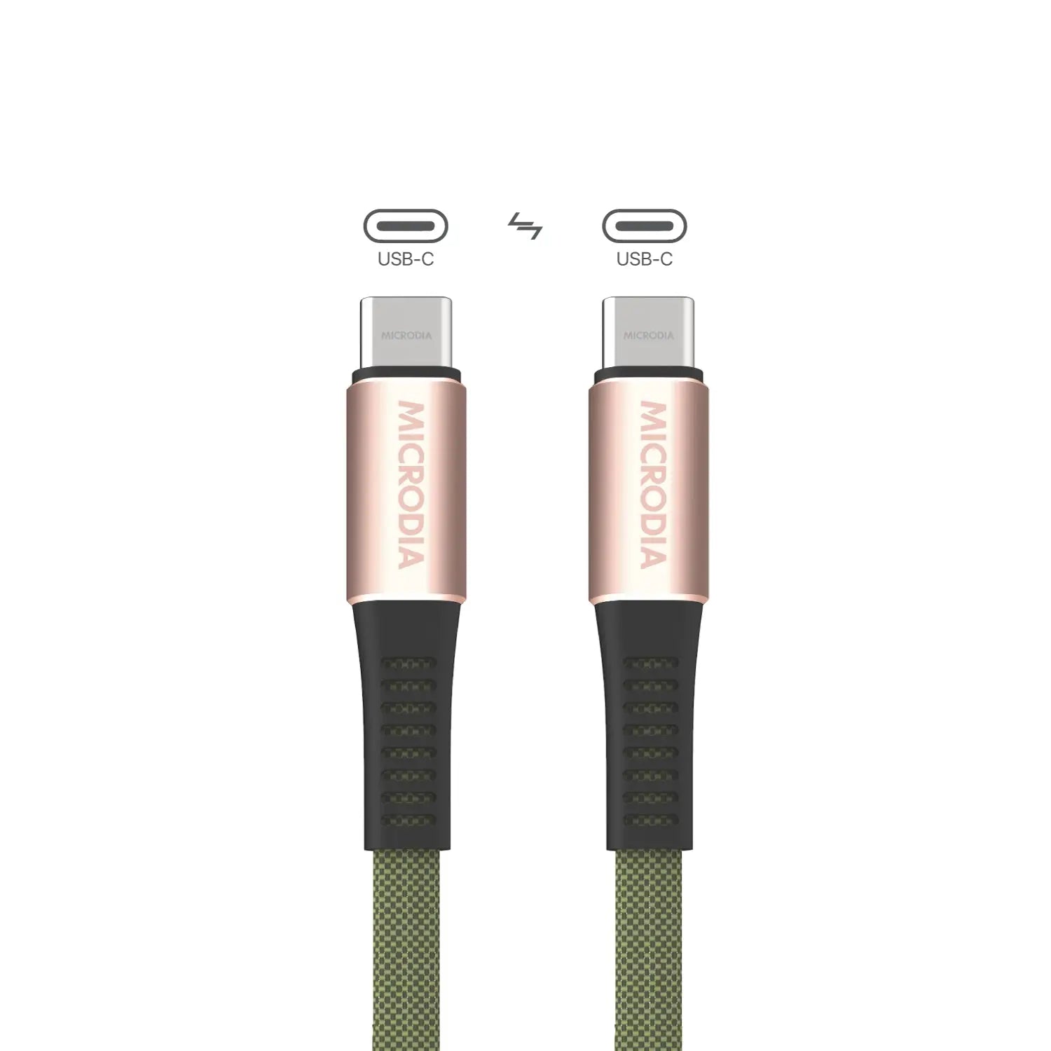 MICRODIA ExeCable™ PD60W USB C to USB C Fast Charging & Data Sync Cable - Perfect for MacBook Pro, iPad Pro, Galaxy S23 & More