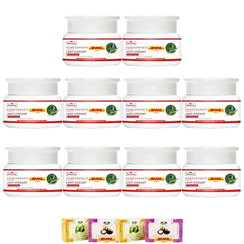 50g DHL EXPRESS Plantnery Pomegranate Anti-Aging Overnight Sleeping Mask - Hydrating & Smoothing Night Face Mask Set (10 Pcs) - Perfect for Dry Skin & Nighttime Skincare Routine