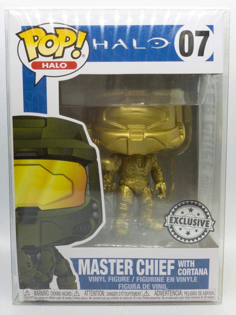 Funko POP! Games: Halo - Master Chief with Cortana (Gold) Collectible Vinyl Figure - Perfect for Gamers, Halo Fans, and Collectors - Great for Display, Gifts, and Gaming Room Decor