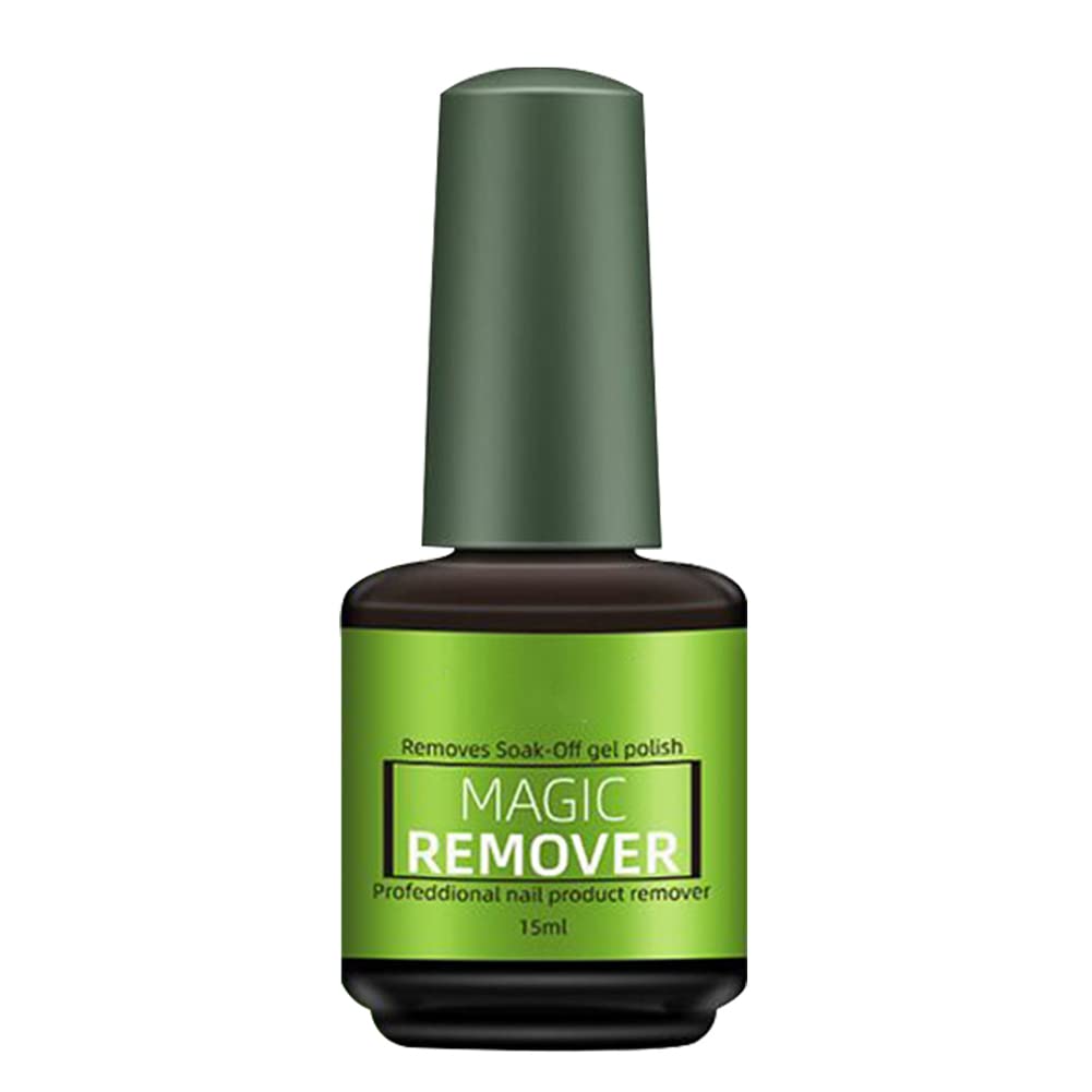 15ML Magic Nail Glue Remover & Polish Cleaner - Fast Acting Bursting Removal Liquid for Artificial Nails, Acrylics & Nail Art | Salon & Home Manicure Use