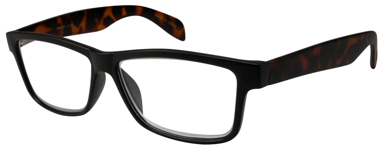 EDGEIWEAR Retro Vintage 80s Classic Rectangular Reading Glasses - Lightweight Crystal Clear Eyewear for Men & Women (540593) | Perfect for Reading, Computer Use & Fashion Accessories