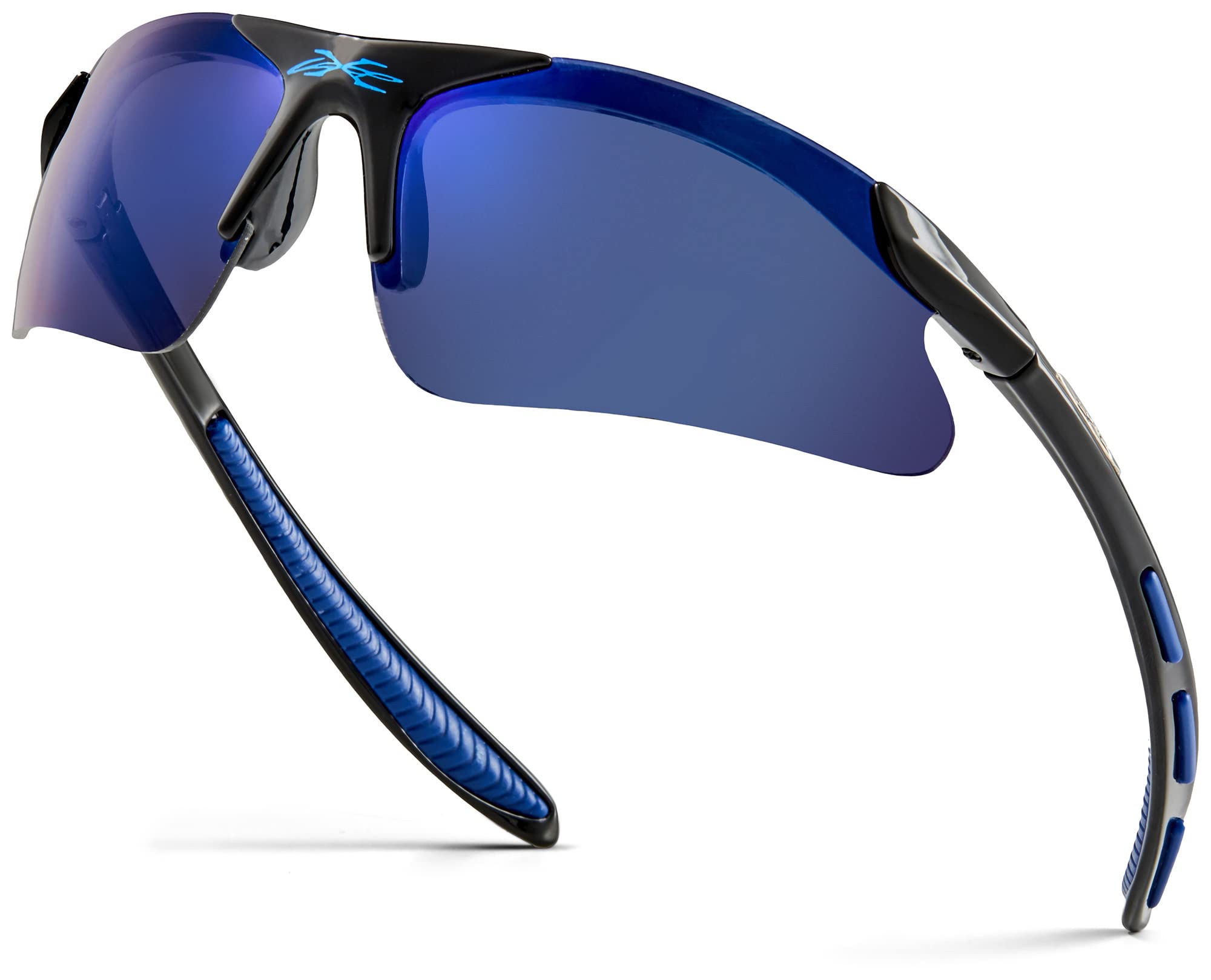 X LOOP Kids Sports Sunglasses for Boys & Girls Age 3-10 - UV400 Protection Baseball Cycling Softball Glasses - Perfect for Outdoor Play, Beach & Summer Activities