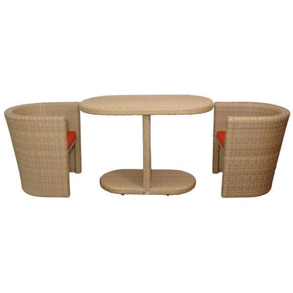 Barcelona 3-Piece Dinette Table Set for Kitchen, Breakfast Nook, or Small Dining Space - Compact Round Bistro Set with Chairs for Apartments and Cozy Homes
