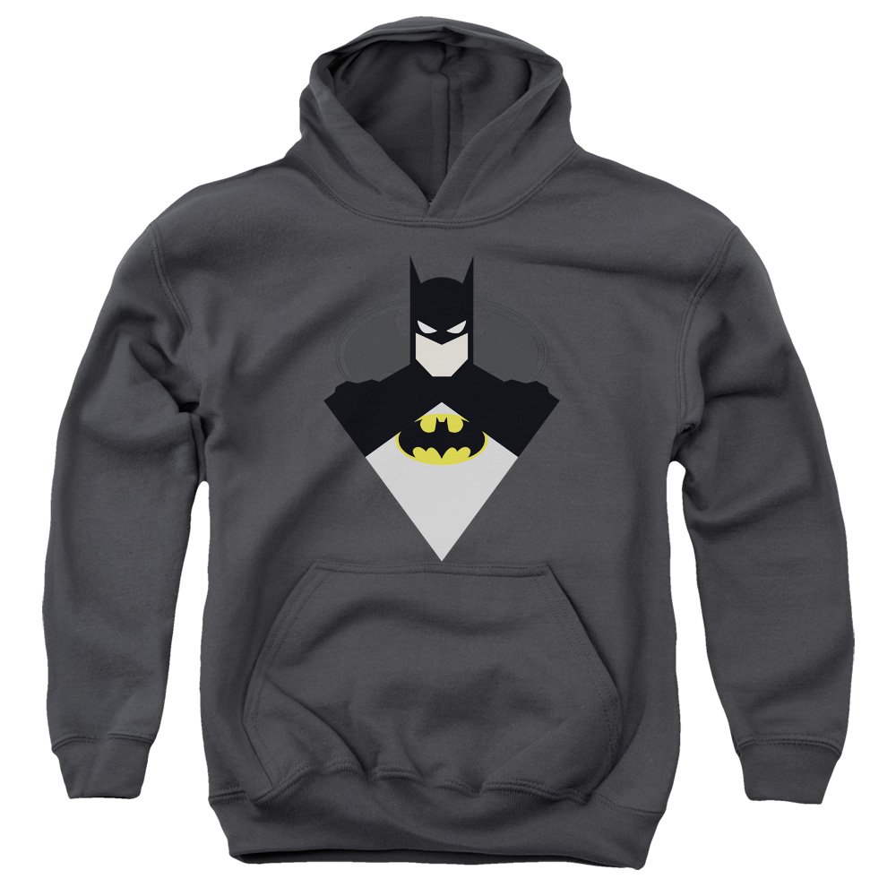 Batman Unisex Hoodie for Kids - Soft Pullover Sweatshirt with Bat Logo - Perfect for Halloween, Cosplay & Casual Wear