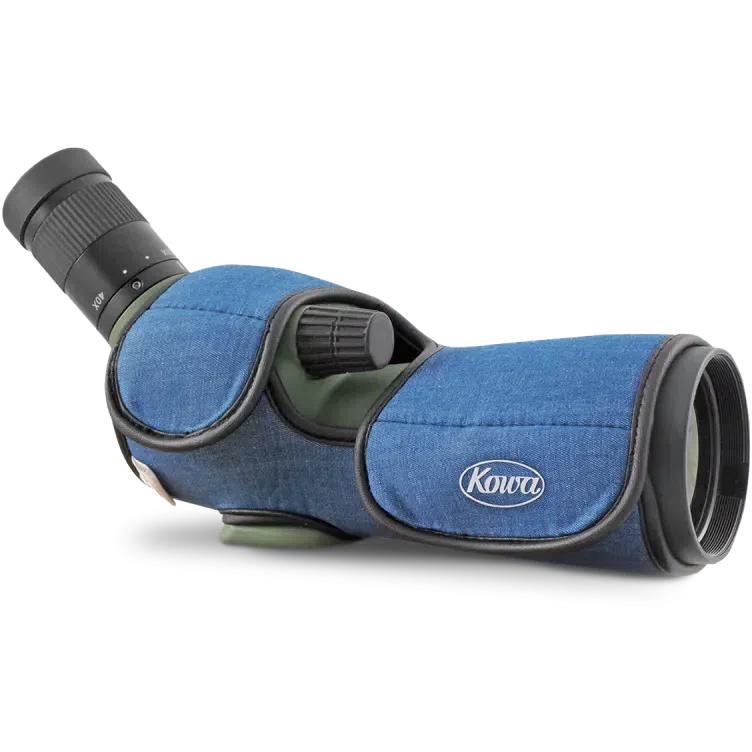 Kowa C 500D Stay-On Protective Case for TSN 500 Series Spotting Scopes - Durable Denim Cover for Outdoor Bird Watching & Hunting Accessories