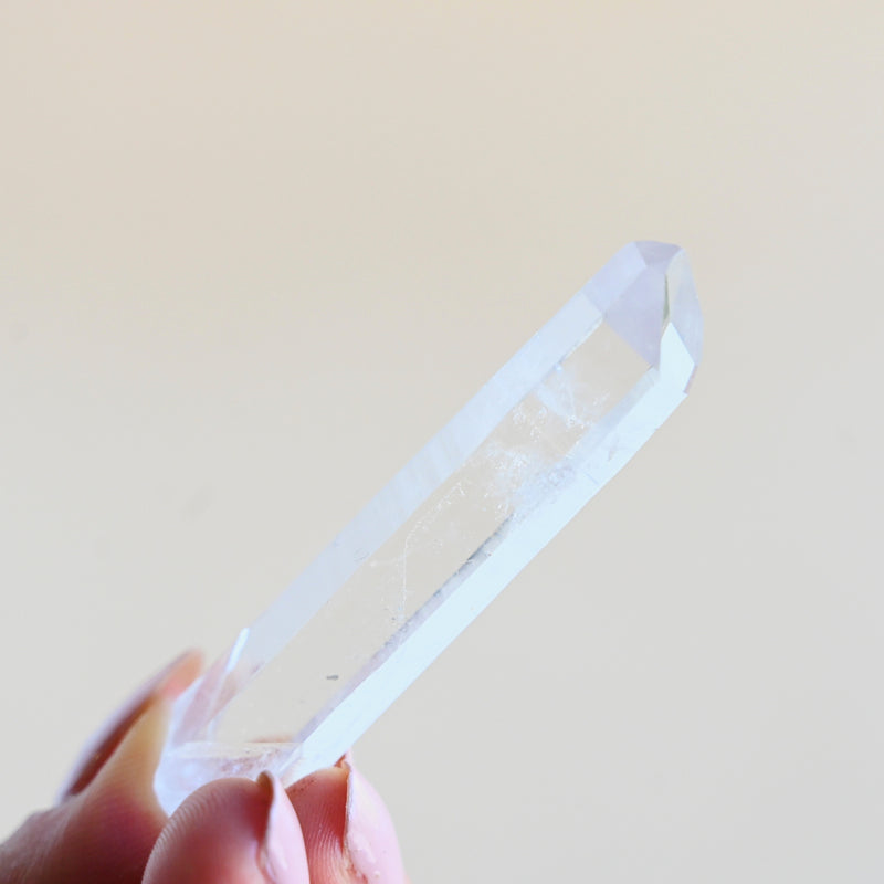Lemurian Quartz Point Crystal - Natural Healing Stone for Meditation, Energy Work & Spiritual Growth | Perfect for Reiki, Chakra Balancing & Home Decor