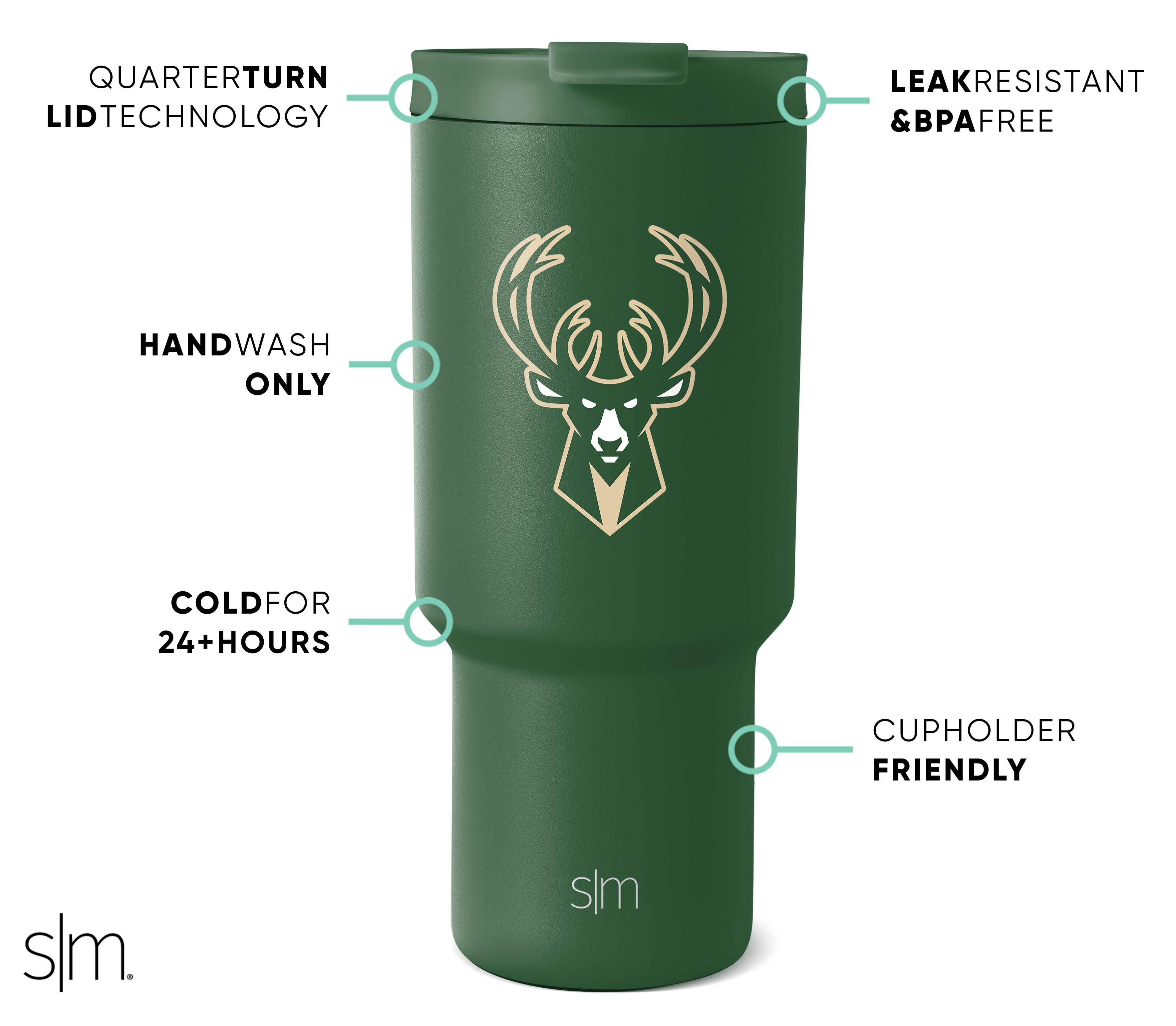 NBA Trek Tumbler with Flip Lid - 20oz Insulated Stainless Steel Water Bottle for Basketball Fans - Perfect for Gym, Work & Outdoor Adventures