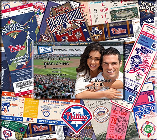MLB 8x8 Scrapbook Photo Album - Preserve Baseball Memories with 30 Acid-Free Pages - Perfect for Sports Fans, Collectors & Gift Giving (Game Day, Home Decor, Fan Display)
