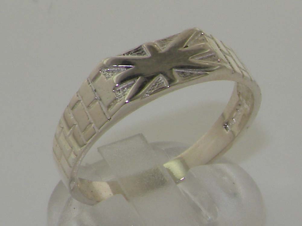 925 Sterling Silver Union Jack Wedding Band Ring - Simple Carved Design for Men & Women - Perfect for Engagements, Anniversaries and British-Themed Weddings