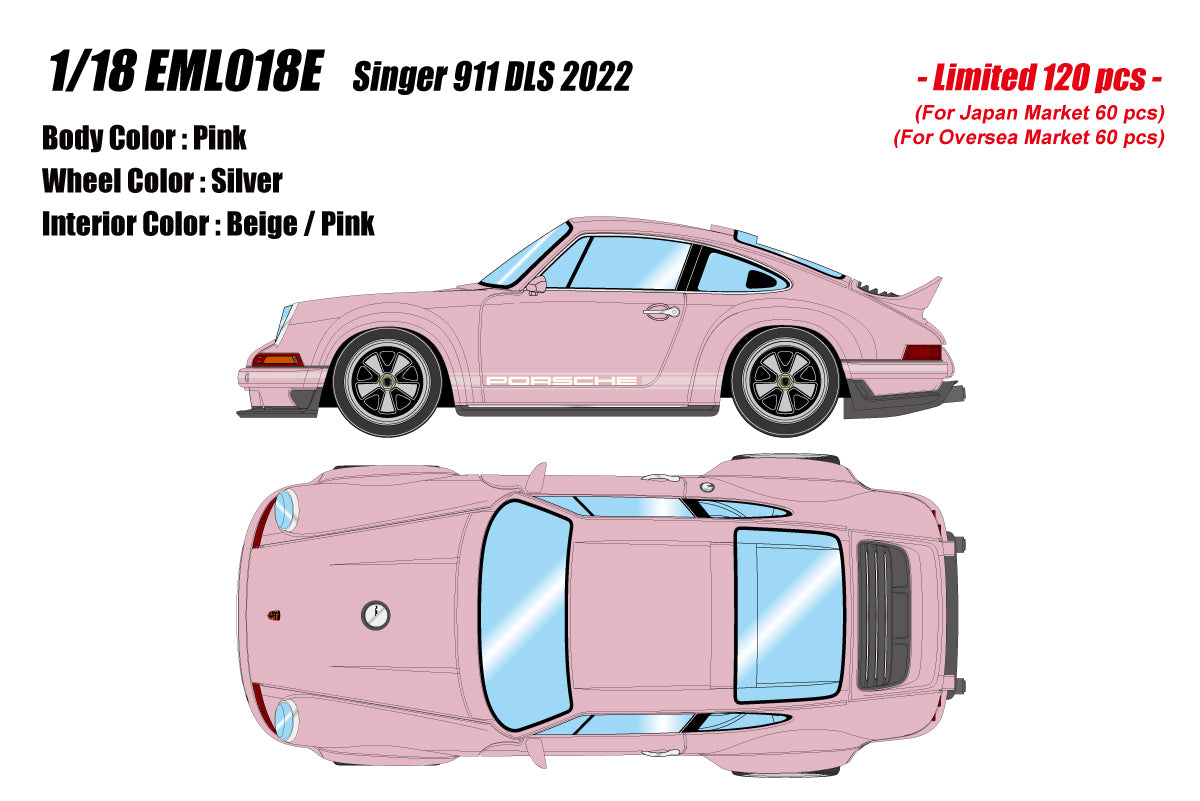 EIDOLON 1:18 Scale Porsche 911 Singer DLS 2022 Diecast Model Car - Collectible Sports Car Replica for Display & Gift Giving