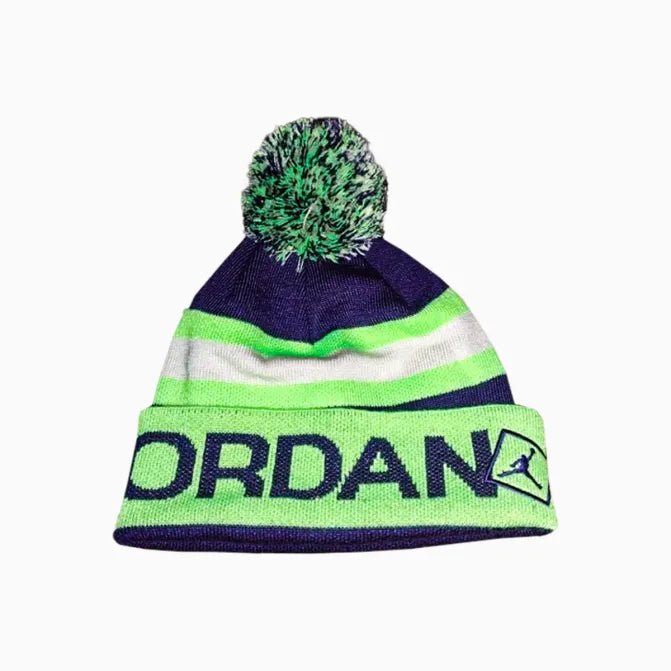 Jordan Go 2 3 Pom Beanie Hat - Winter Knit Hat for Men & Women - Soft Warm Fleece Lined Beanie with Pom Pom - Perfect for Skiing, Snowboarding & Outdoor Winter Activities
