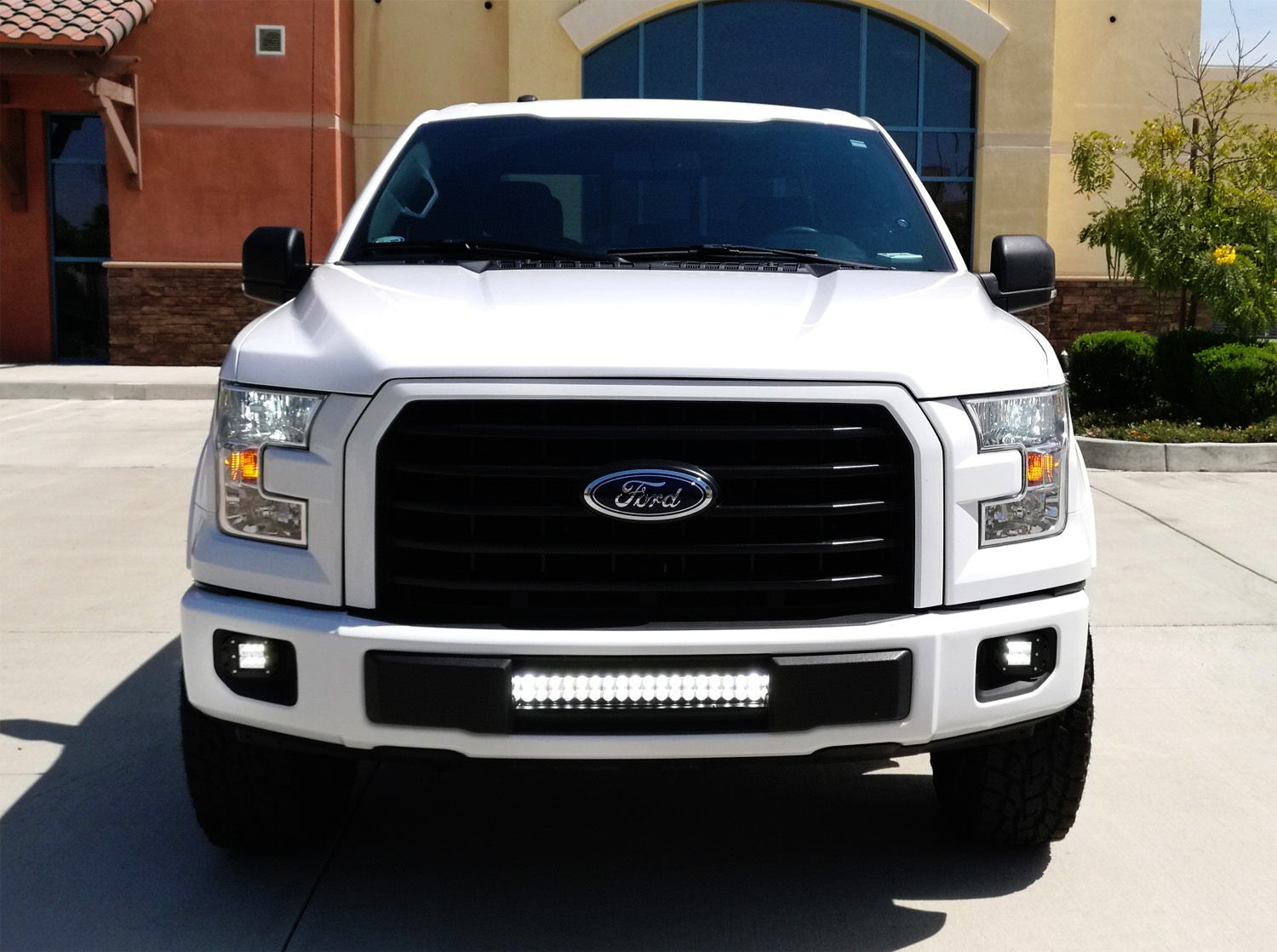 3 Inch 2x2 LED Pod Lights with Fog Light Opening Mount & Wiring Kit - Compatible with Ford F150 F250 F350 Trucks - Perfect for Off-Roading, Night Driving & Foggy Conditions