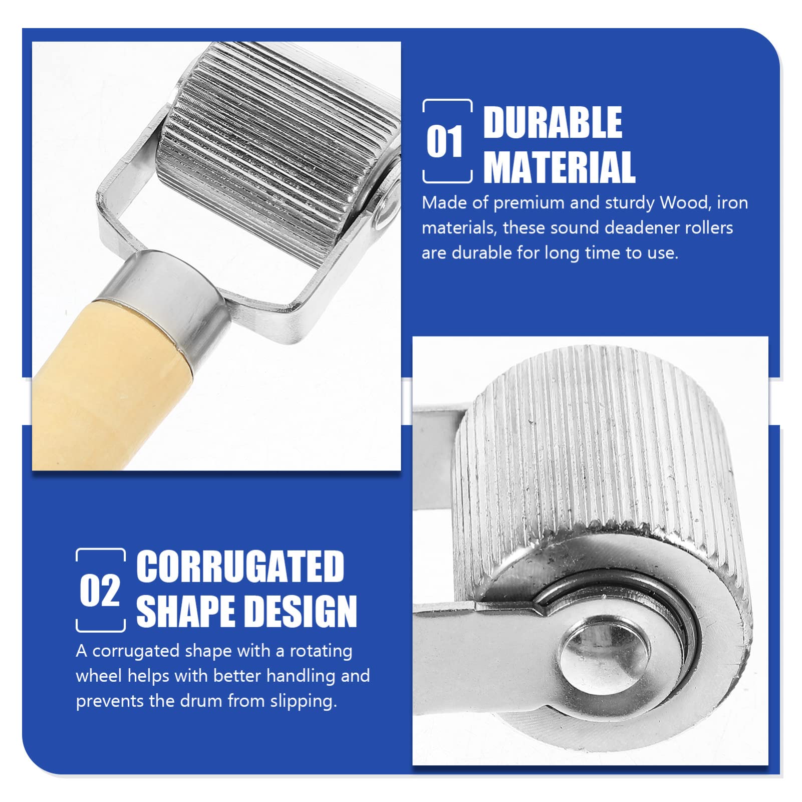 Angoily 4-Piece Tire Pressure Roller Car Iron Set - Perfect for Car Maintenance, Tire Pressure Checks & DIY Auto Repairs