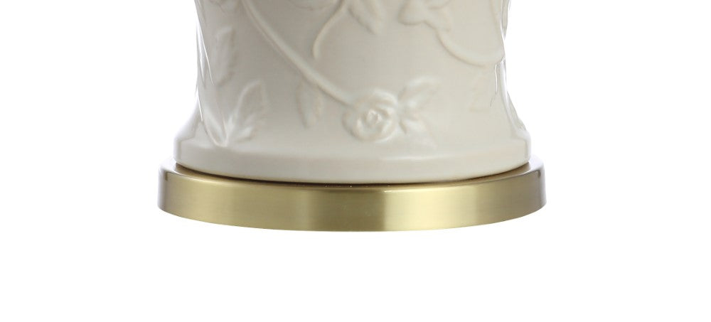 29.5 Inch Ceramic Classic Traditional LED Table Lamp - Elegant Home Decor Lighting for Living Room, Bedroom & Office