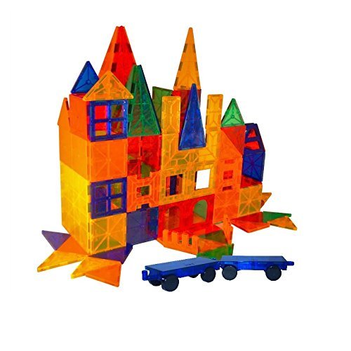 Magnetic 3D Building Blocks - 186pcs Educational STEM Toys for Kids - Perfect for Creative Play & Learning Shapes