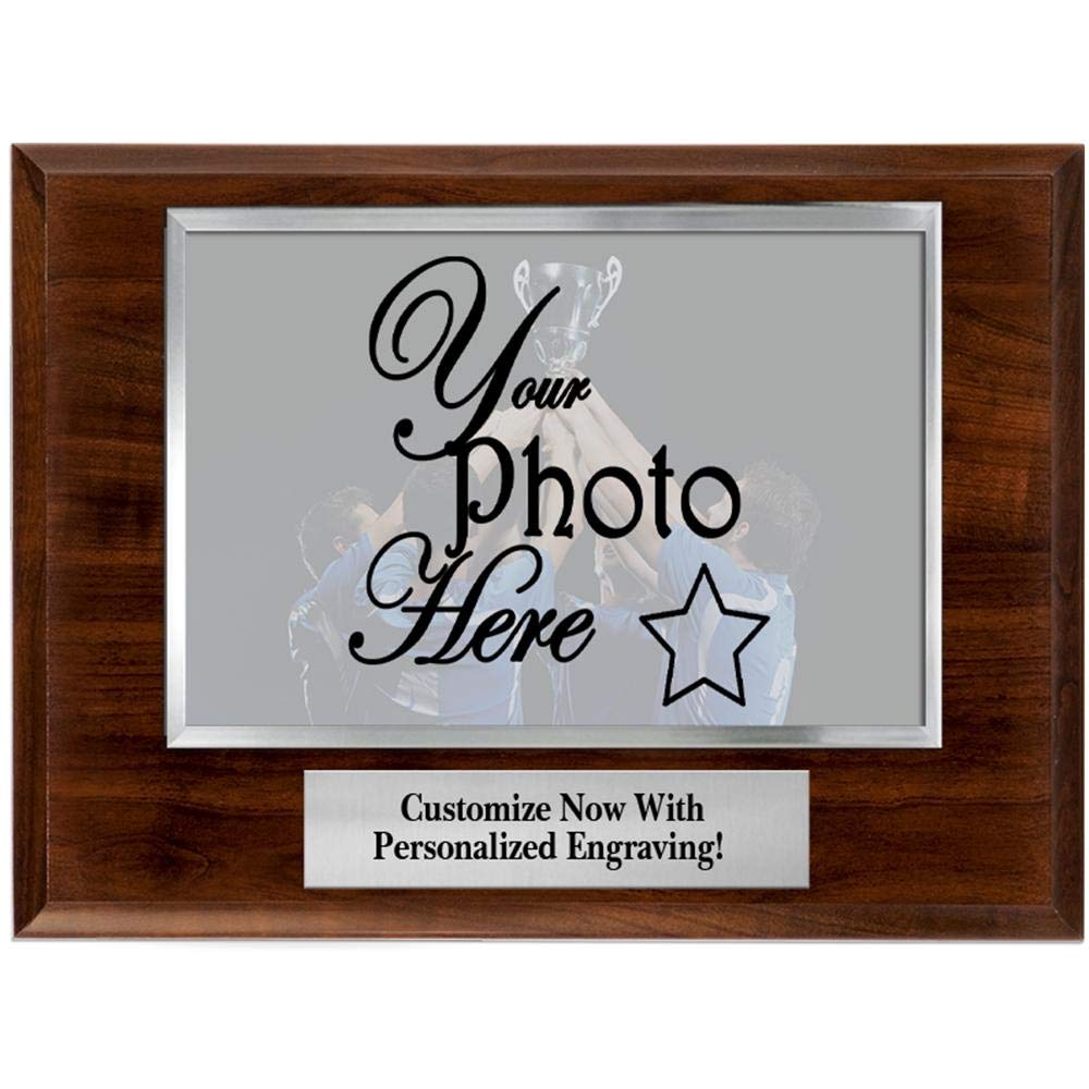 Custom Engraved 9x7 Photo Plaque Award - Perfect Coach & Team Gift for Sports & Events