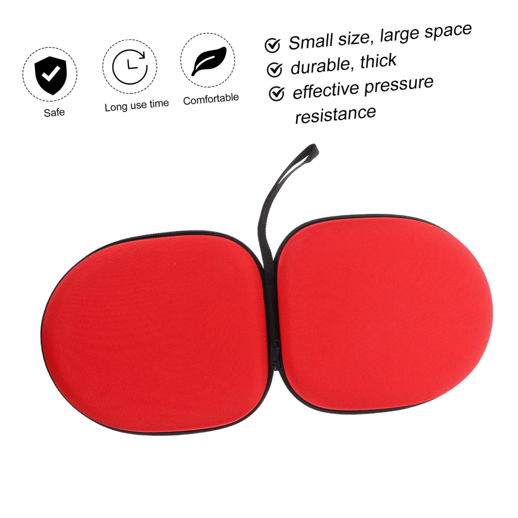DOITOOL 3-Pack Premium Headphone Storage Bags for Gaming Over-Ear Headphones - Durable Travel Carry Case with Soft Lining (Red) - Perfect for Travel, Office, and Home Organization