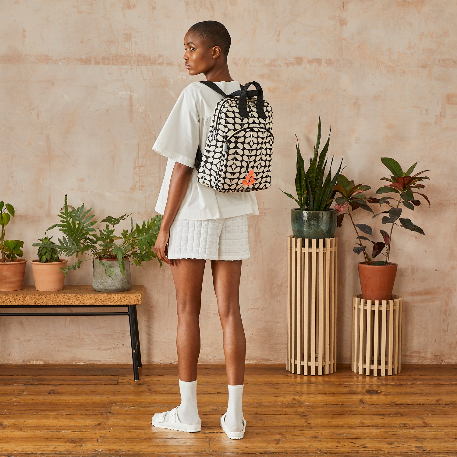 Vintage Style Ark Backpack - Retro 60s Inspired Jet Design for Travel, School & Outdoor Adventures